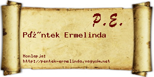Péntek Ermelinda névjegykártya